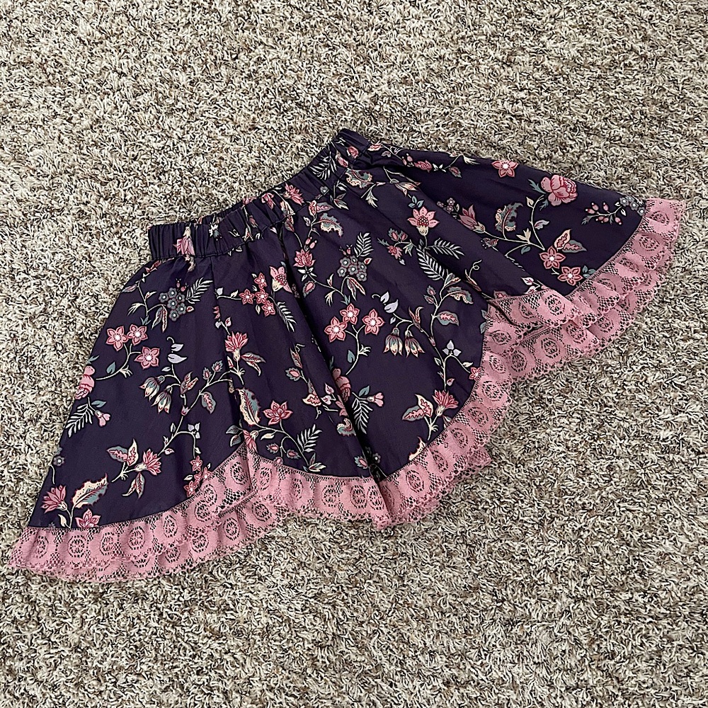 Vintage Handmade Girls Skirt 24” Waist